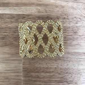 Lilly Pulitzer gold tone braided cuff bracelet